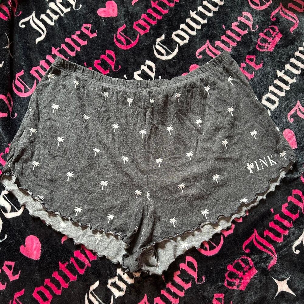 Victoria-s-secret Women's Black and Grey Shorts